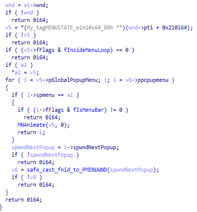 MNGetPopupFromMenu code